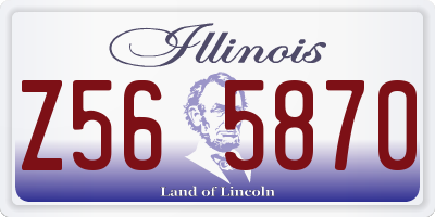 IL license plate Z565870