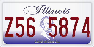 IL license plate Z565874