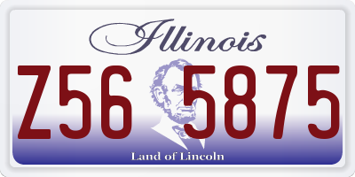 IL license plate Z565875