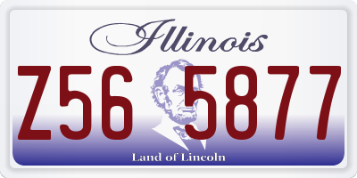 IL license plate Z565877