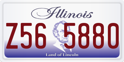 IL license plate Z565880
