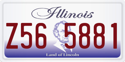IL license plate Z565881