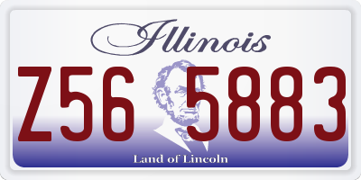 IL license plate Z565883