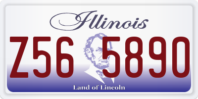 IL license plate Z565890