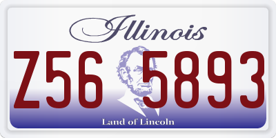 IL license plate Z565893