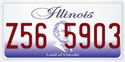 IL license plate Z565903