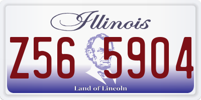 IL license plate Z565904