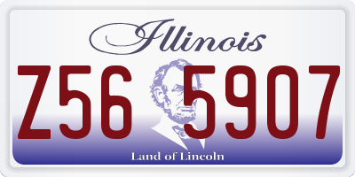 IL license plate Z565907