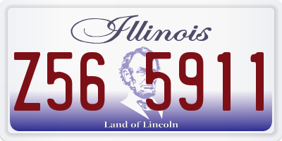 IL license plate Z565911