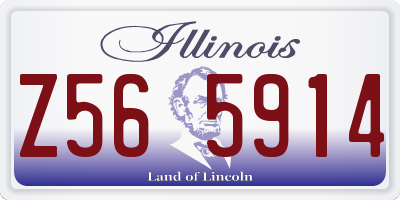 IL license plate Z565914