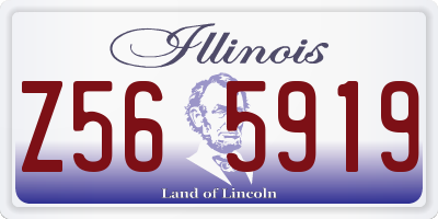 IL license plate Z565919