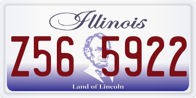 IL license plate Z565922