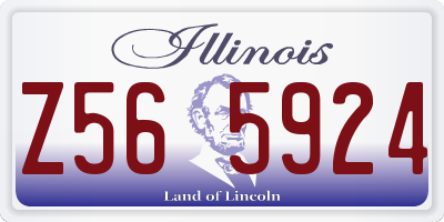 IL license plate Z565924