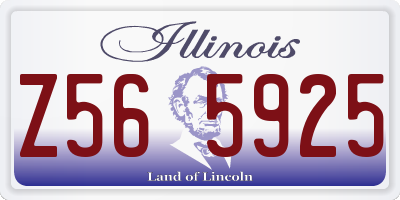 IL license plate Z565925