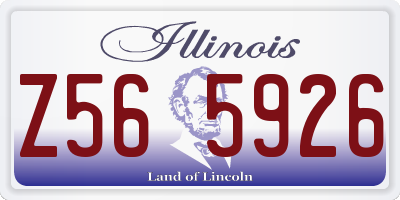 IL license plate Z565926