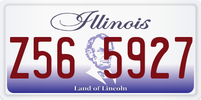 IL license plate Z565927