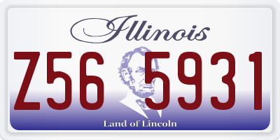 IL license plate Z565931