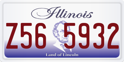 IL license plate Z565932
