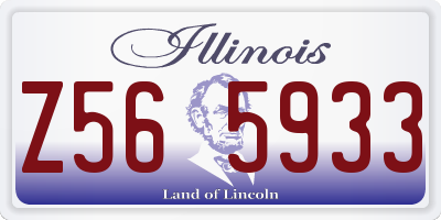 IL license plate Z565933