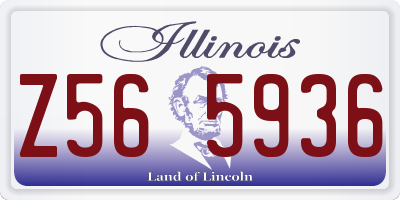 IL license plate Z565936