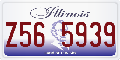 IL license plate Z565939