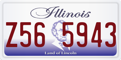 IL license plate Z565943
