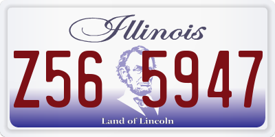 IL license plate Z565947