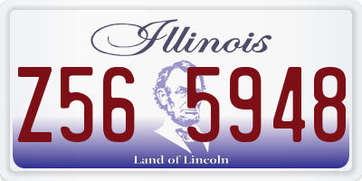 IL license plate Z565948