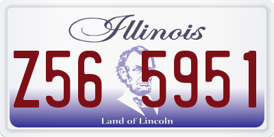 IL license plate Z565951