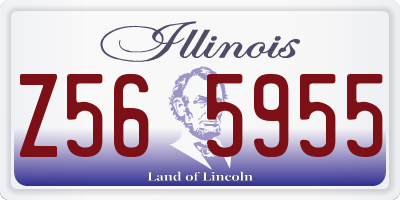 IL license plate Z565955