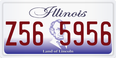 IL license plate Z565956