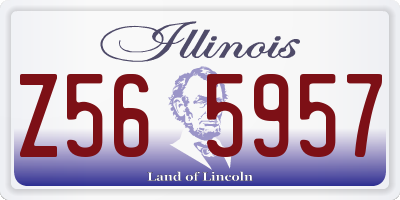 IL license plate Z565957