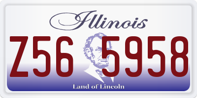 IL license plate Z565958