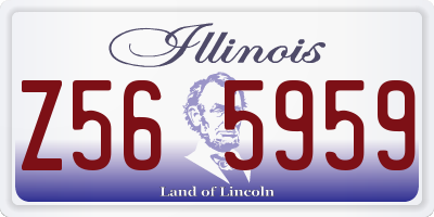 IL license plate Z565959