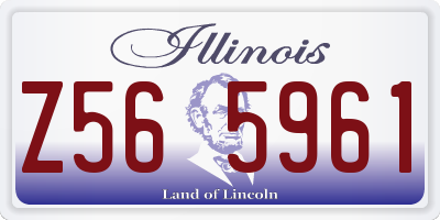 IL license plate Z565961