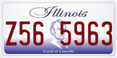 IL license plate Z565963