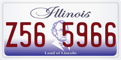 IL license plate Z565966