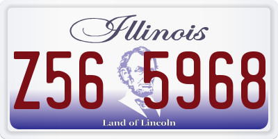 IL license plate Z565968