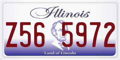 IL license plate Z565972