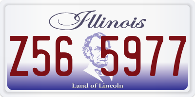 IL license plate Z565977