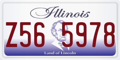 IL license plate Z565978