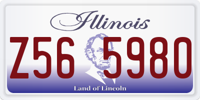 IL license plate Z565980