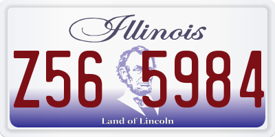 IL license plate Z565984