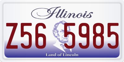 IL license plate Z565985