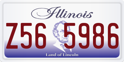 IL license plate Z565986