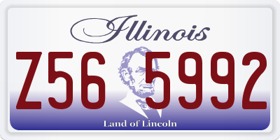 IL license plate Z565992