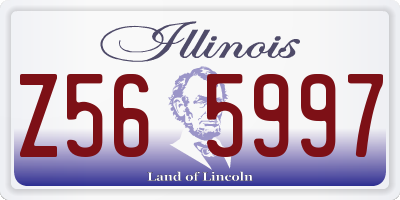IL license plate Z565997