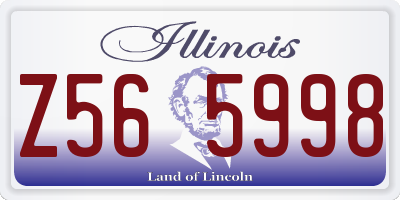 IL license plate Z565998