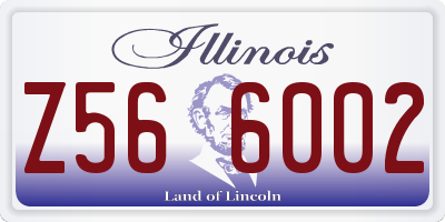 IL license plate Z566002