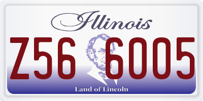 IL license plate Z566005